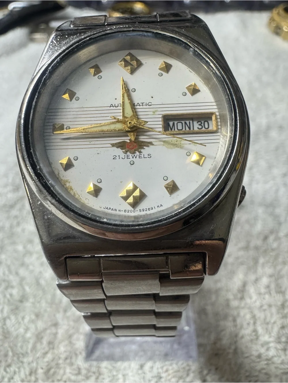 Citizen Silver Stainless Steel Analog Watch with Day-Date